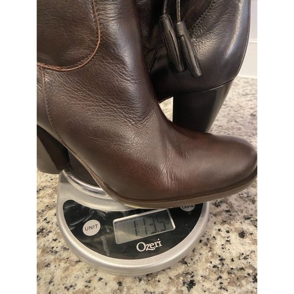 Marella Womens Brown Leather Boots Made in Italy Size 37/7 - Picture 6 of 10